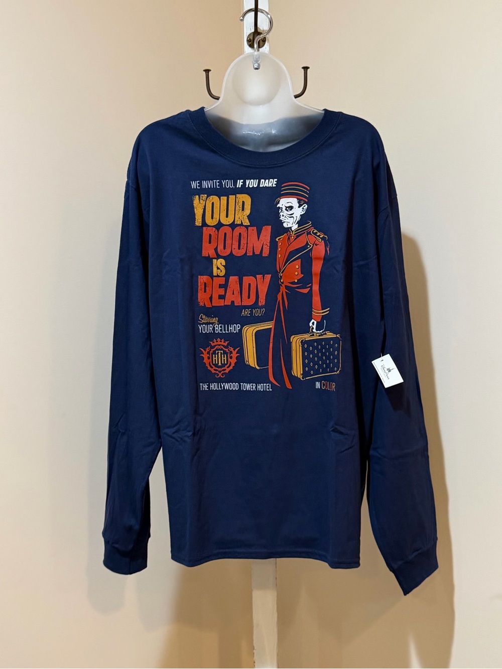 NEW DISNEY HOLLYWOOD STUDIOS TOWER OF TERROR LONG SLEEVE SHIRT LARGE UNISEX